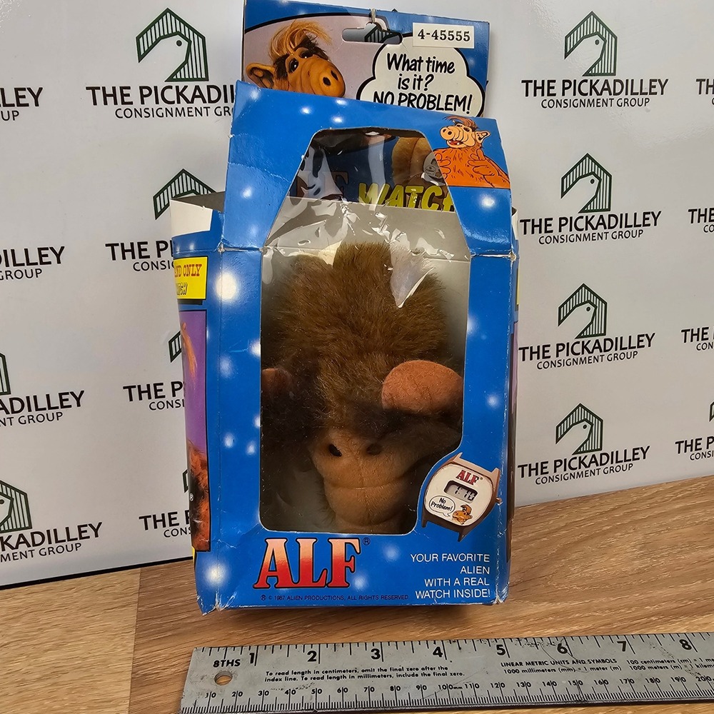 Vintage 1987 ALF Nelsonic Plush Digital Watch Original Box 80s TV Show Toy